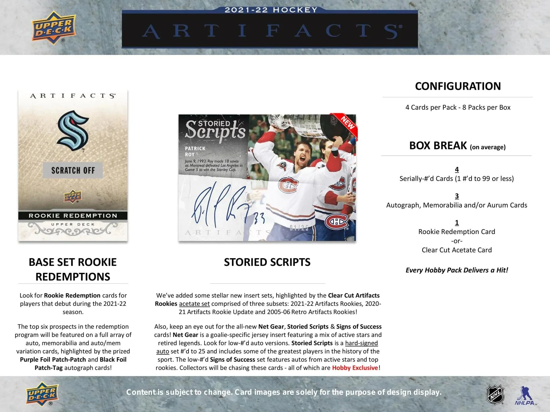 2021-22 Upper Deck Artifacts Hockey Hobby Box - Image 7