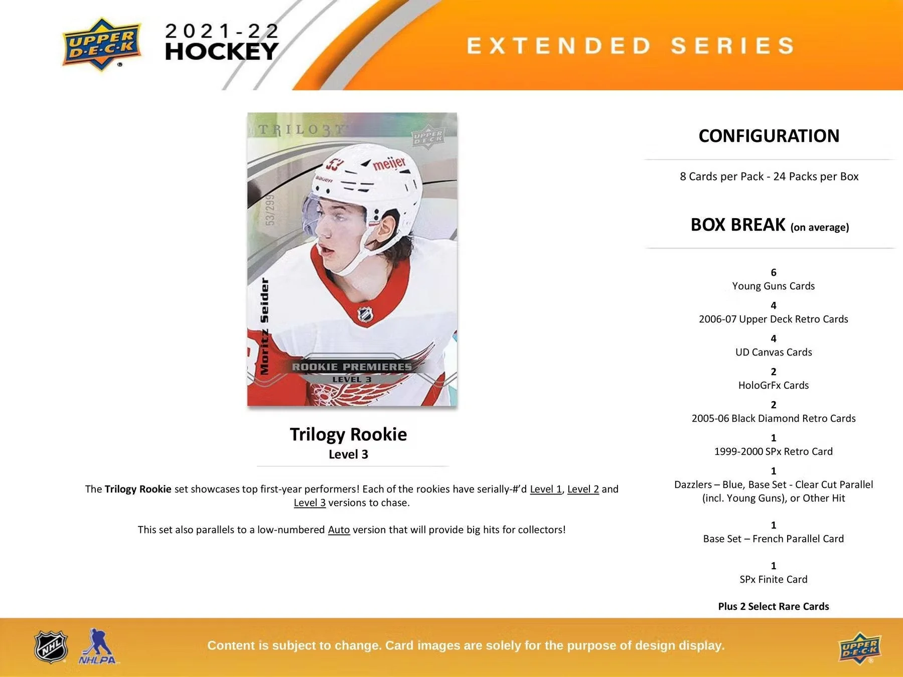 2021-22 Upper Deck Extended Series Hockey Hobby Box - Image 8