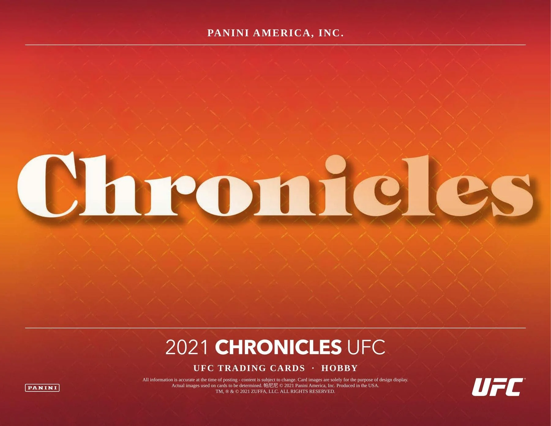 2021 Panini Chronicles UFC Hobby Box - Image 4