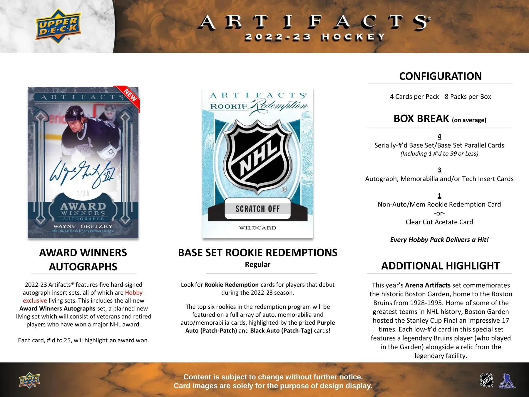 2022-23 Upper Deck Artifacts Hockey Hobby Box - Image 7