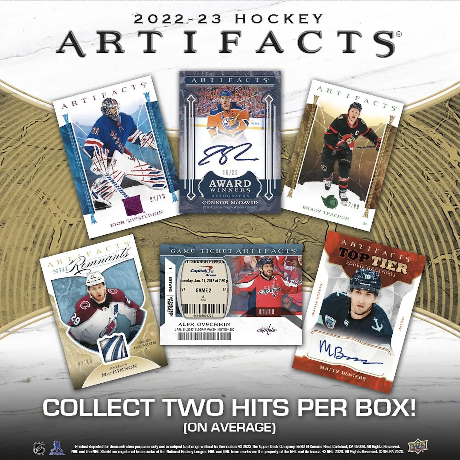 2022-23 Upper Deck Artifacts Hockey Hobby Box - Image 8