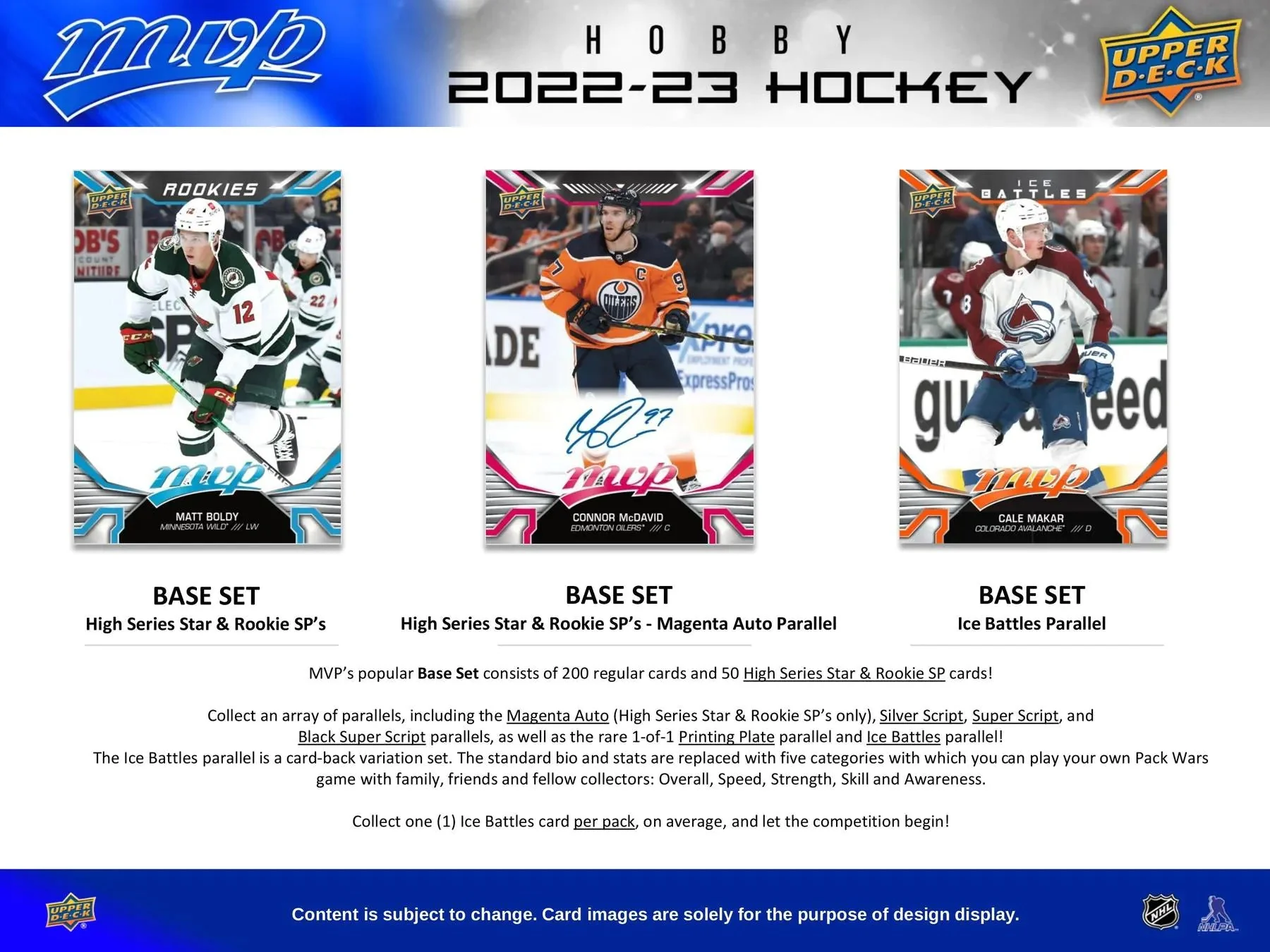 2022-23 Upper Deck MVP Hockey Hobby Box | Columbia Sports Cards - Image 5
