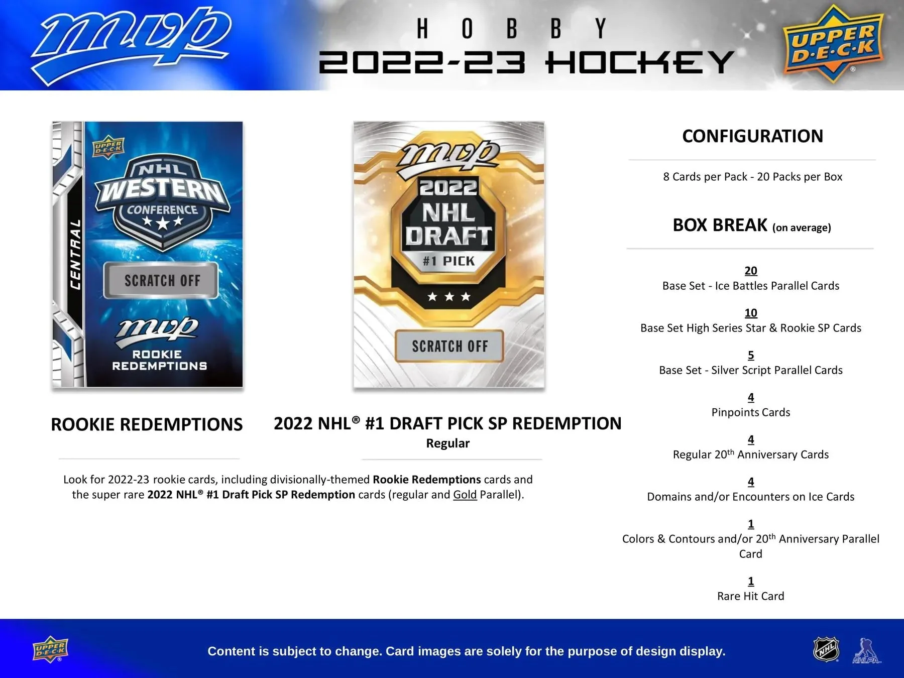 2022-23 Upper Deck MVP Hockey Hobby Box | Columbia Sports Cards - Image 8