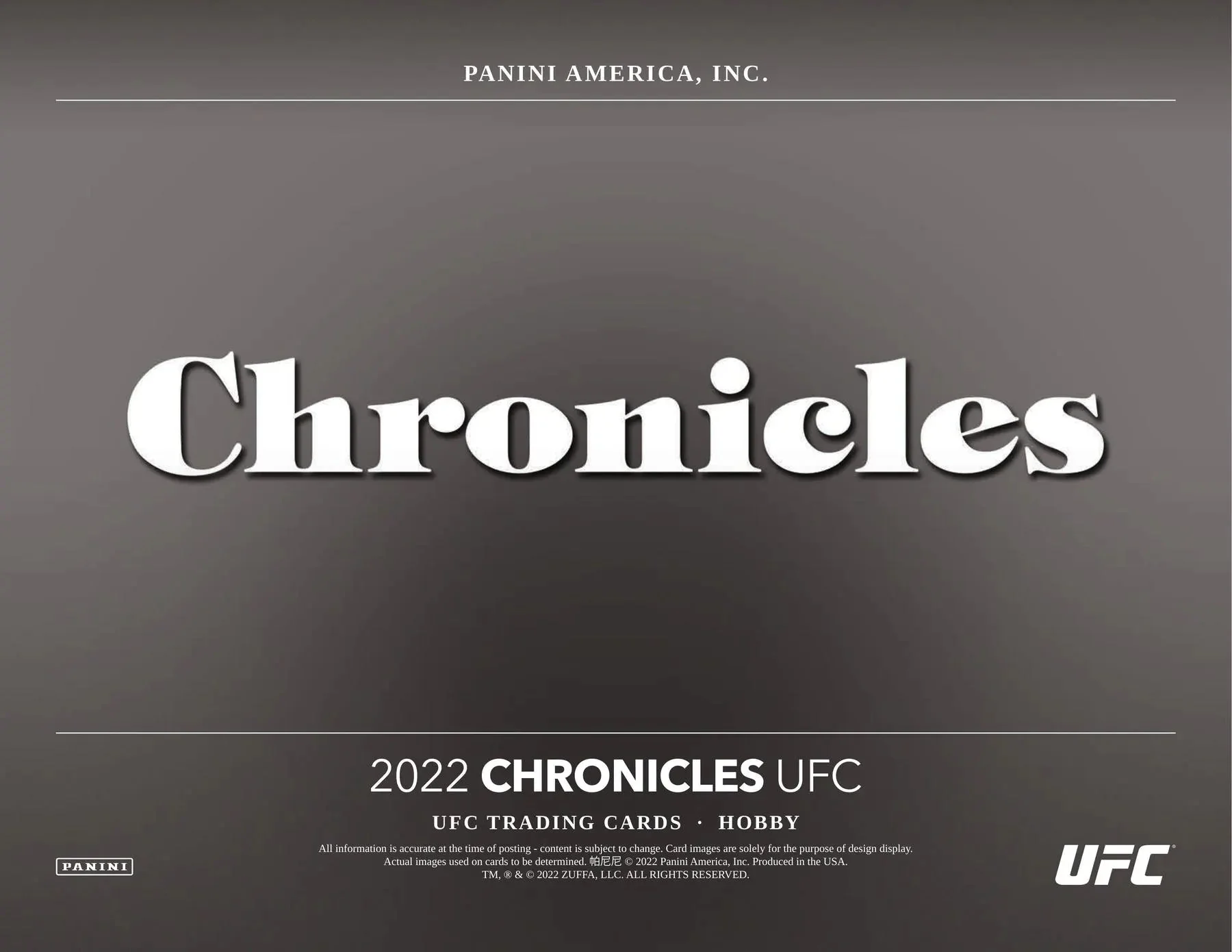 2022 Panini Chronicles UFC Hobby Box - Image 3