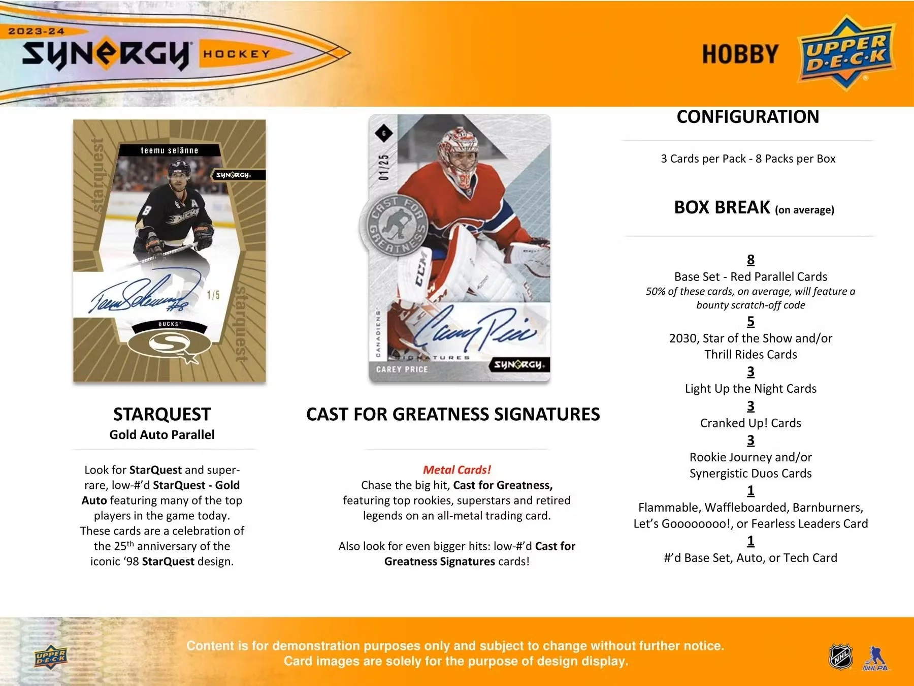 2023-24 Upper Deck Synergy Hockey Hobby Box | Columbia Sports Cards - Image 7