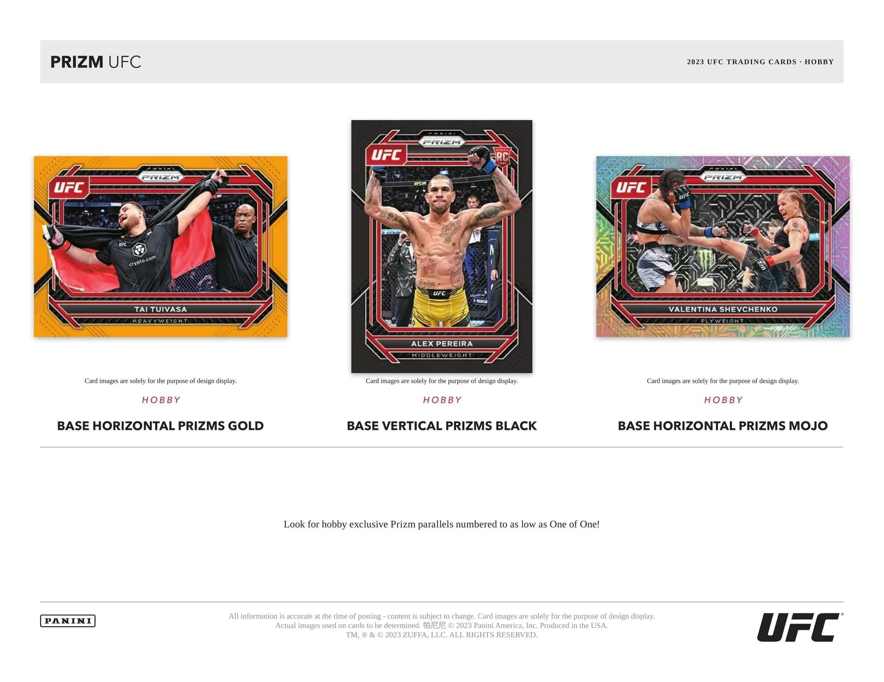 2023 Panini Prizm UFC Hobby Box - Image 5