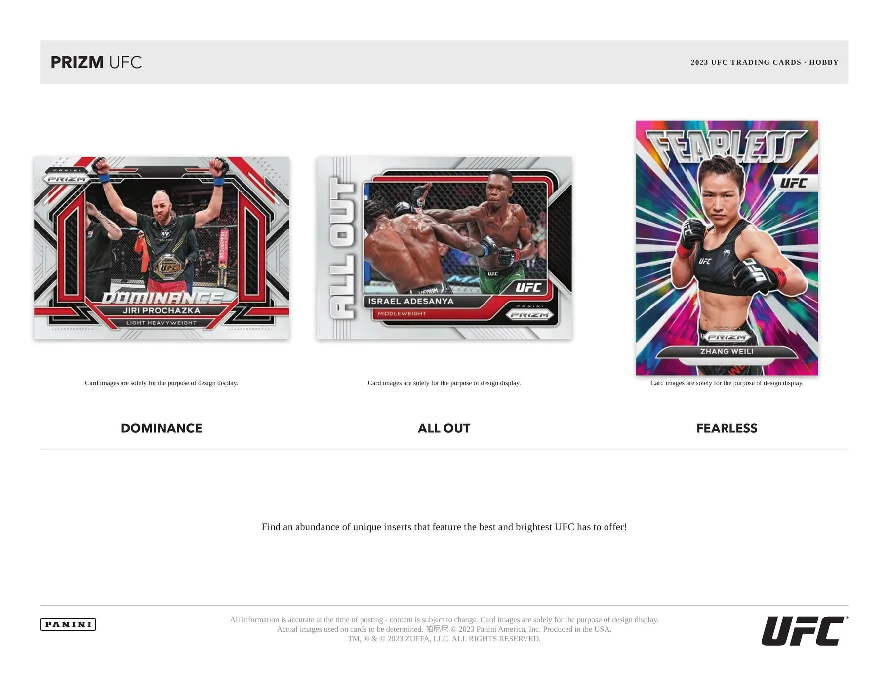 2023 Panini Prizm UFC Hobby Box - Image 6