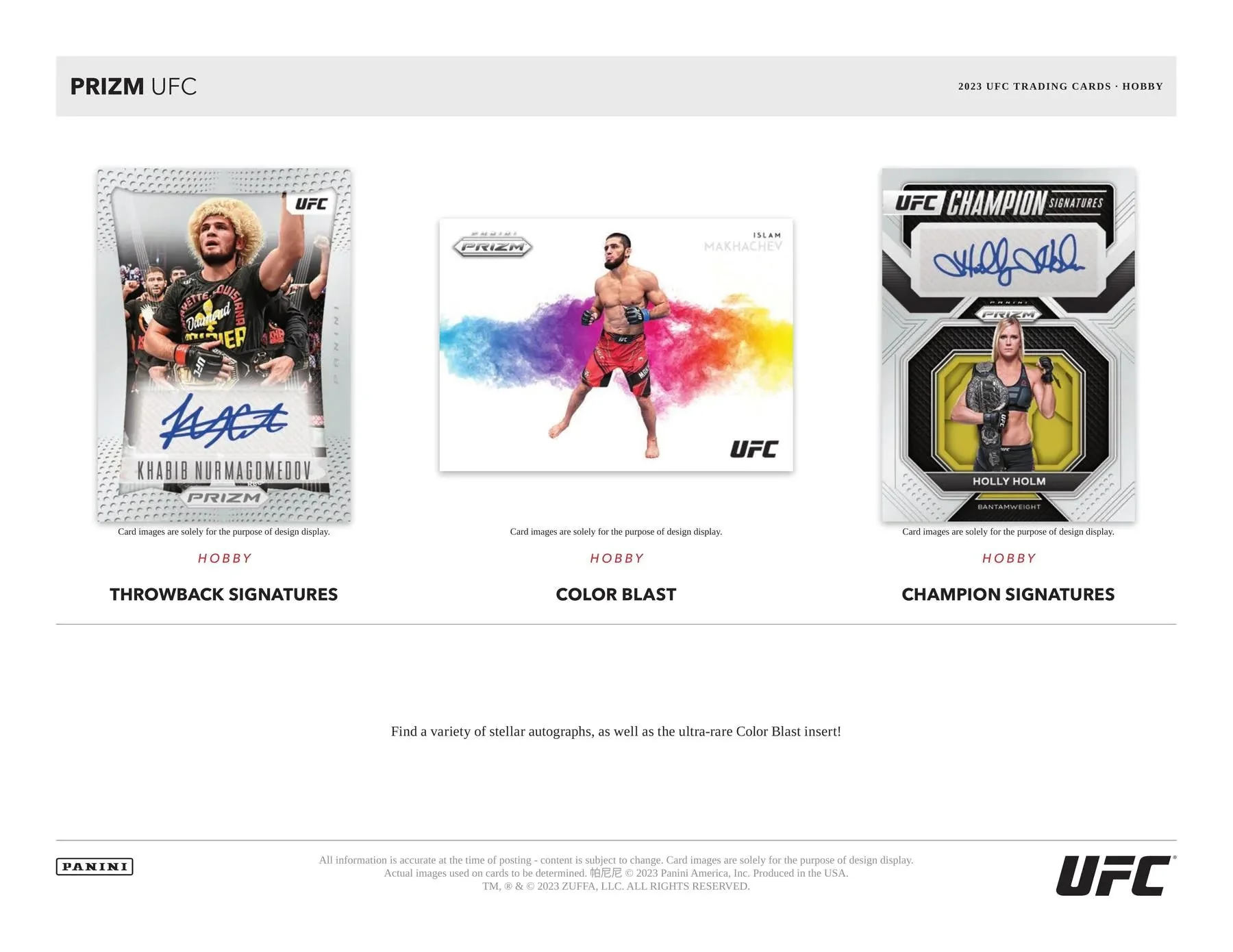 2023 Panini Prizm UFC Hobby Box - Image 7