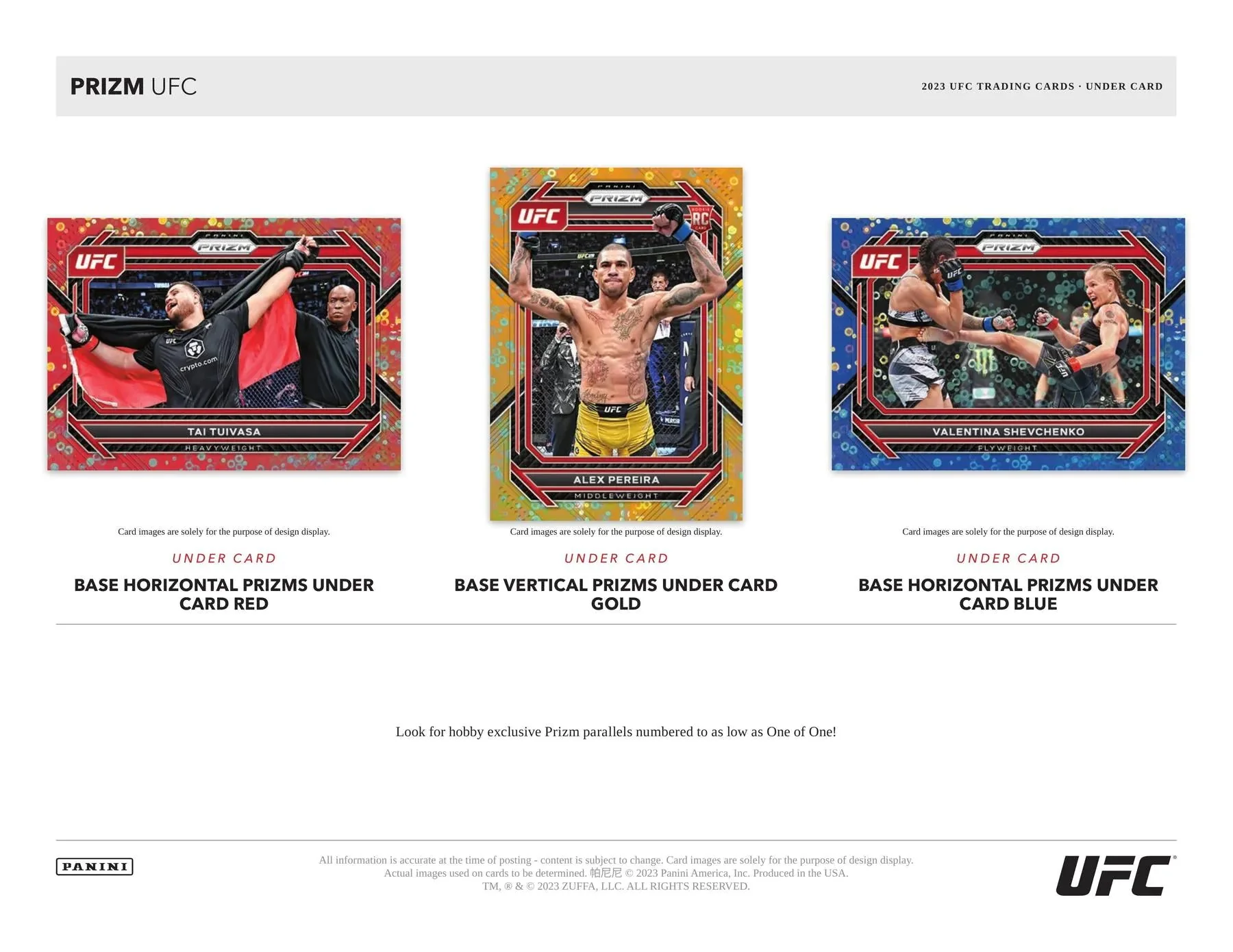 2023 Panini Prizm UFC Under Card Box - Image 5