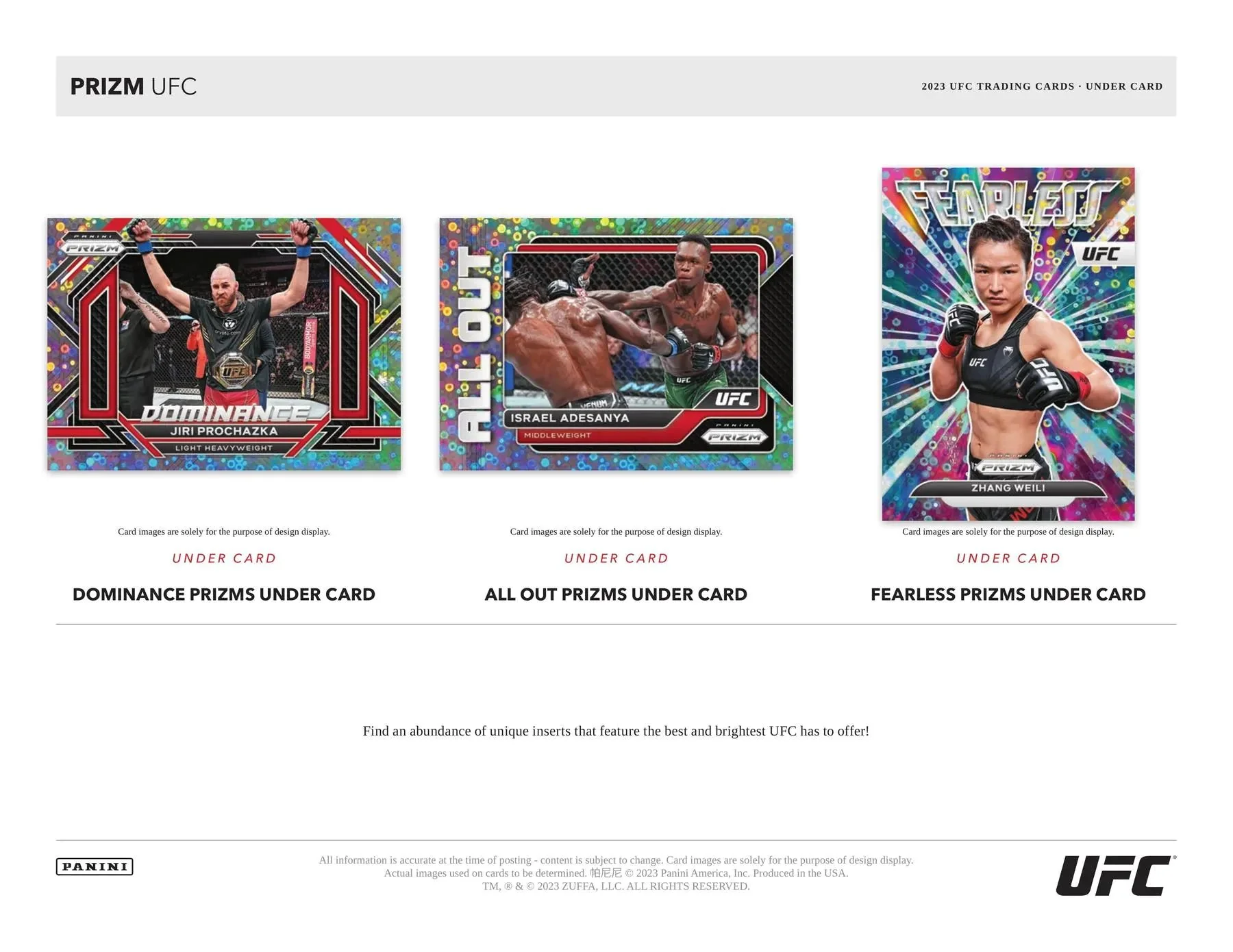 2023 Panini Prizm UFC Under Card Box - Image 6