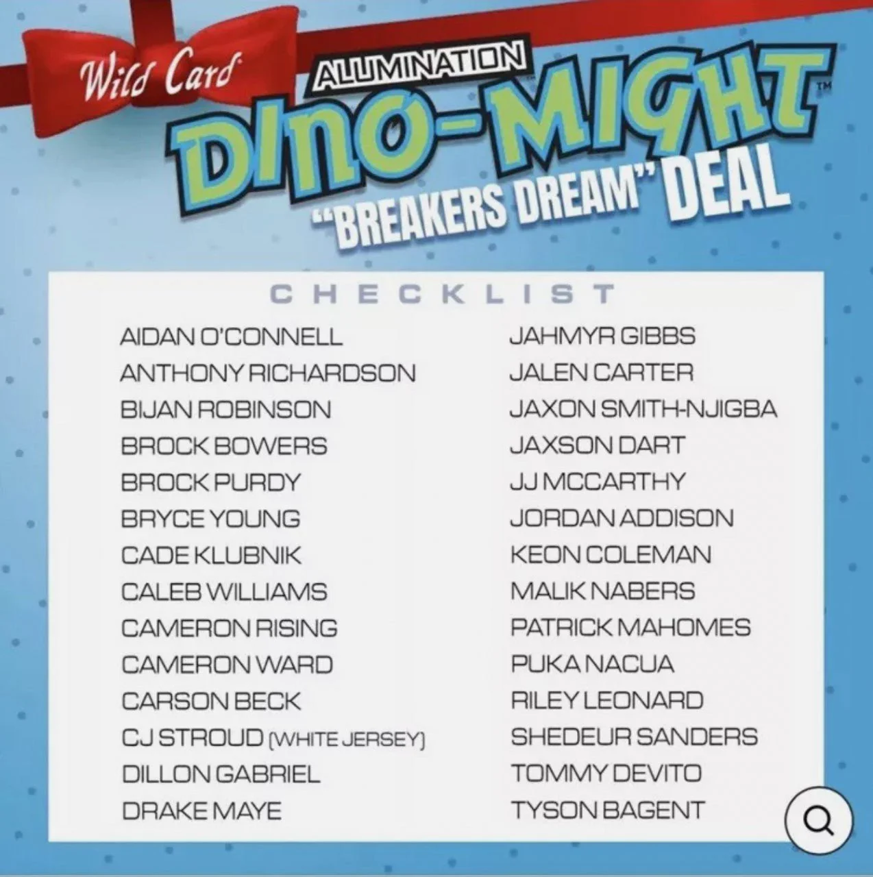 2023 Wild Card Alumination Dino-Might Football Hobby Box - Image 3