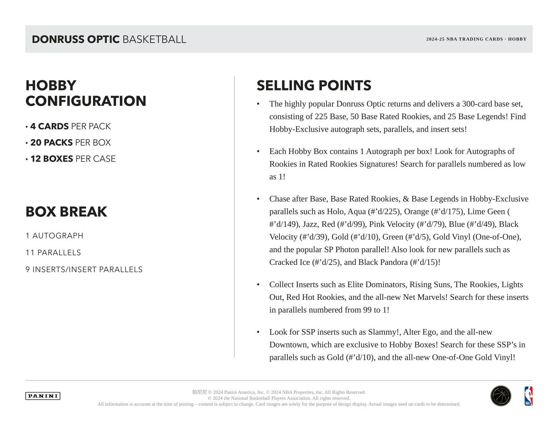 2024-25 Panini Donruss Optic Basketball Fast Break Box | Columbia Sports Cards - Image 7