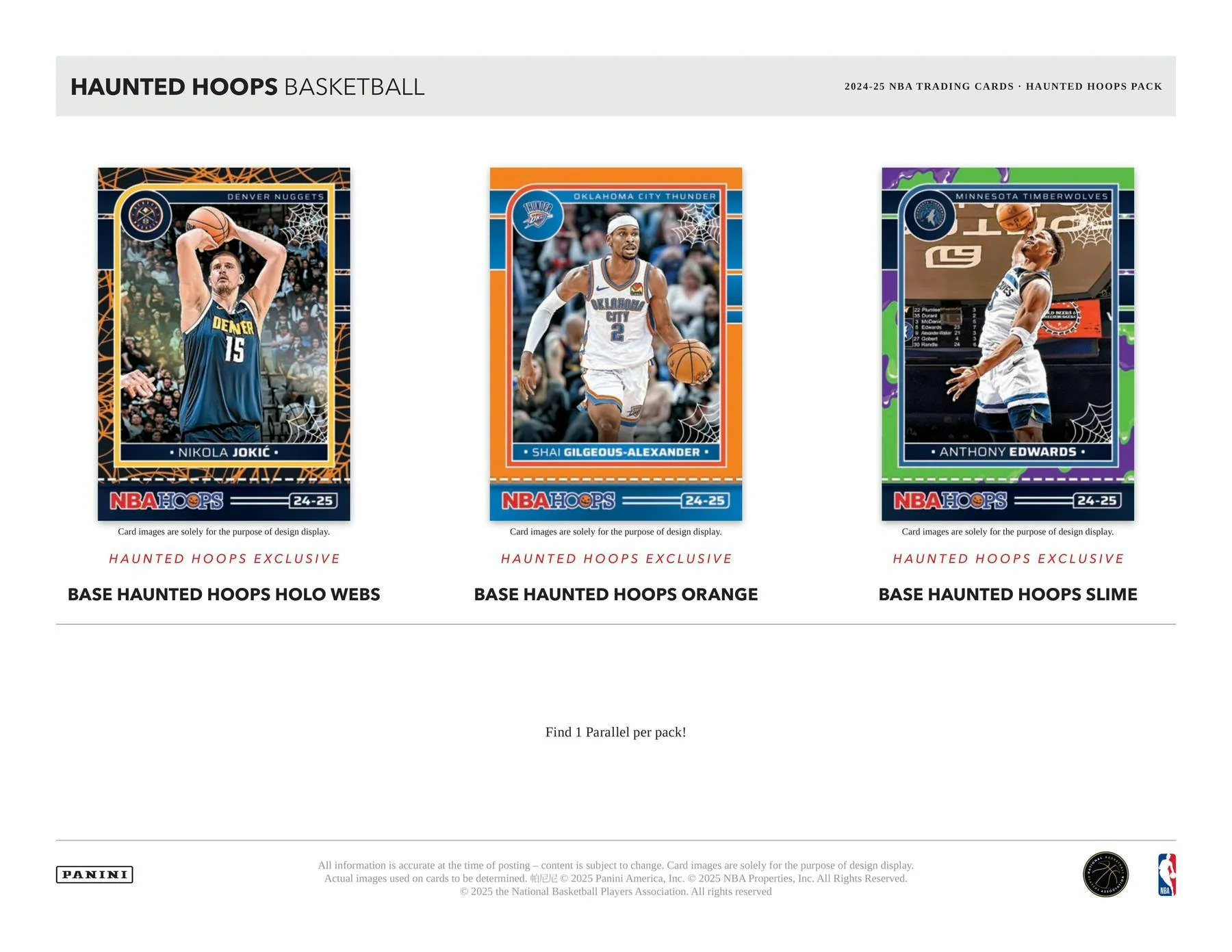 2024/25 Panini Haunted Hoops Halloween Basketball | Columbia Sports Cards - Image 3