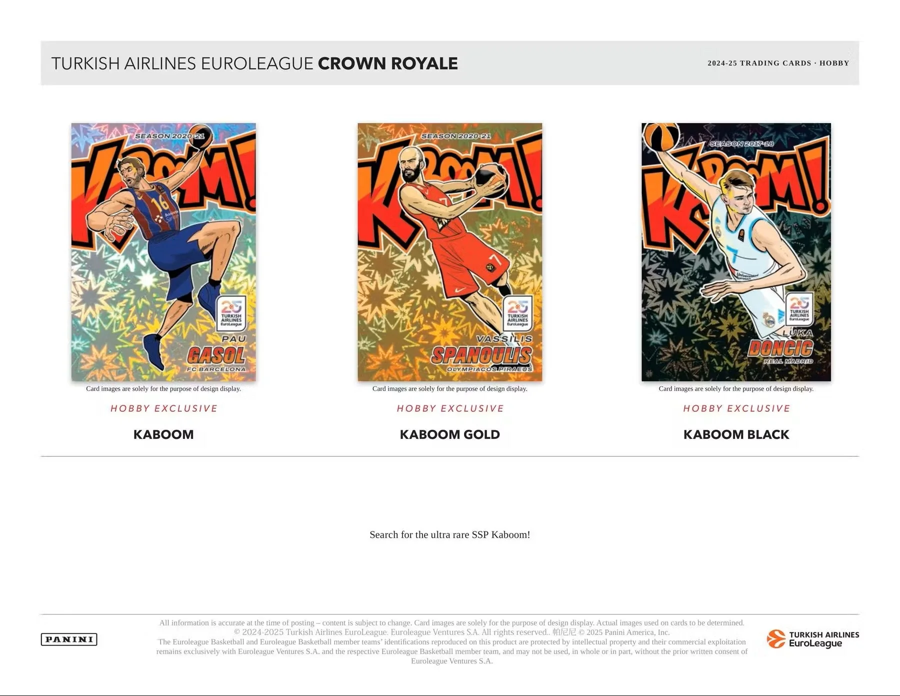 2024/25 Panini EuroLeague Crown Royale Basketball Hobby Box | Columbia Sports Cards & More - Image 6