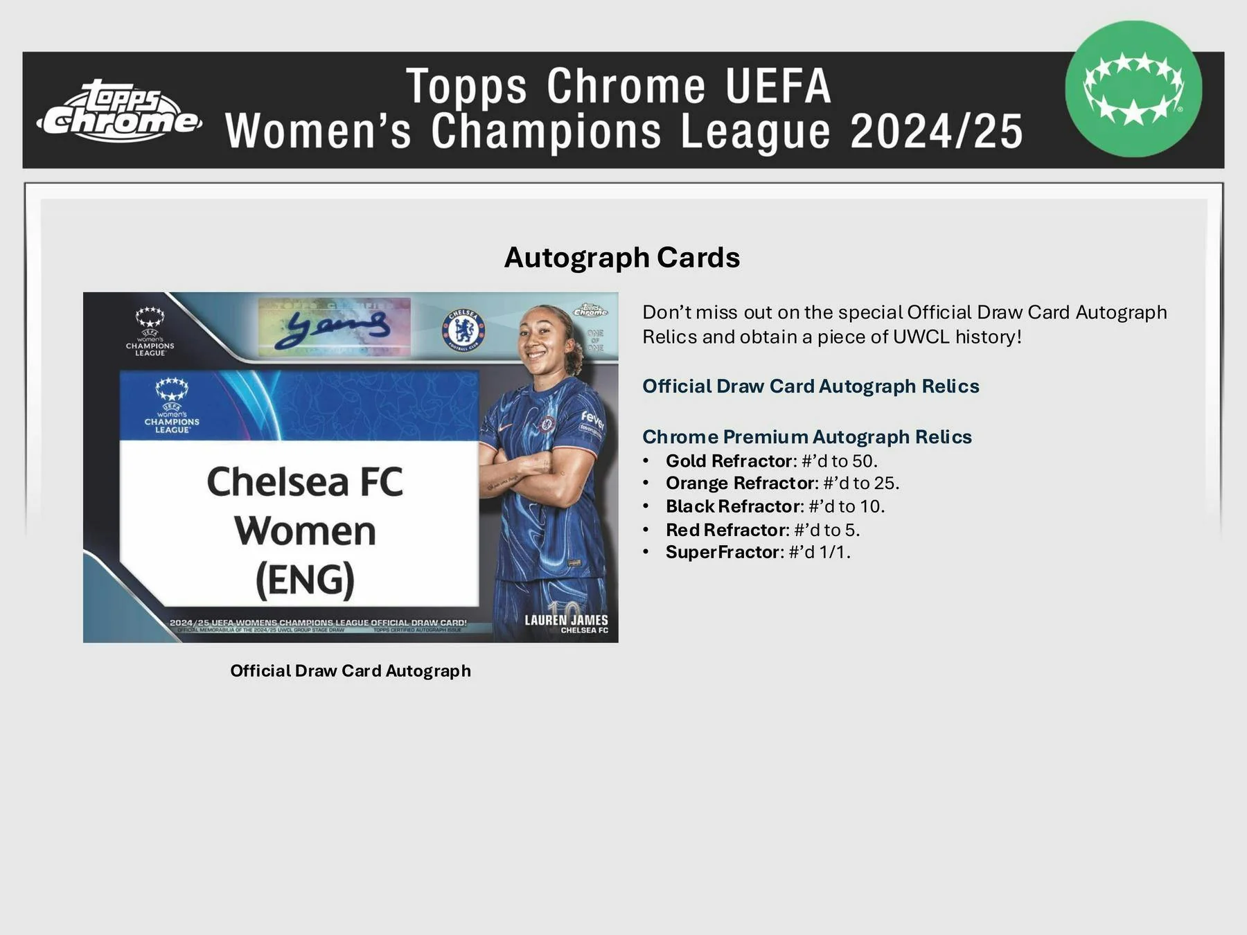 2024/25 Topps Chrome UEFA Women’s Champions League Soccer Hobby Box | Columbia Sports Cards - Image 7