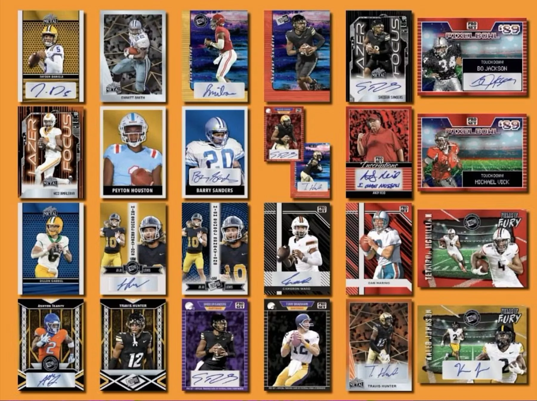 2024 Leaf Collective Football Hobby Jumbo Box - Image 4