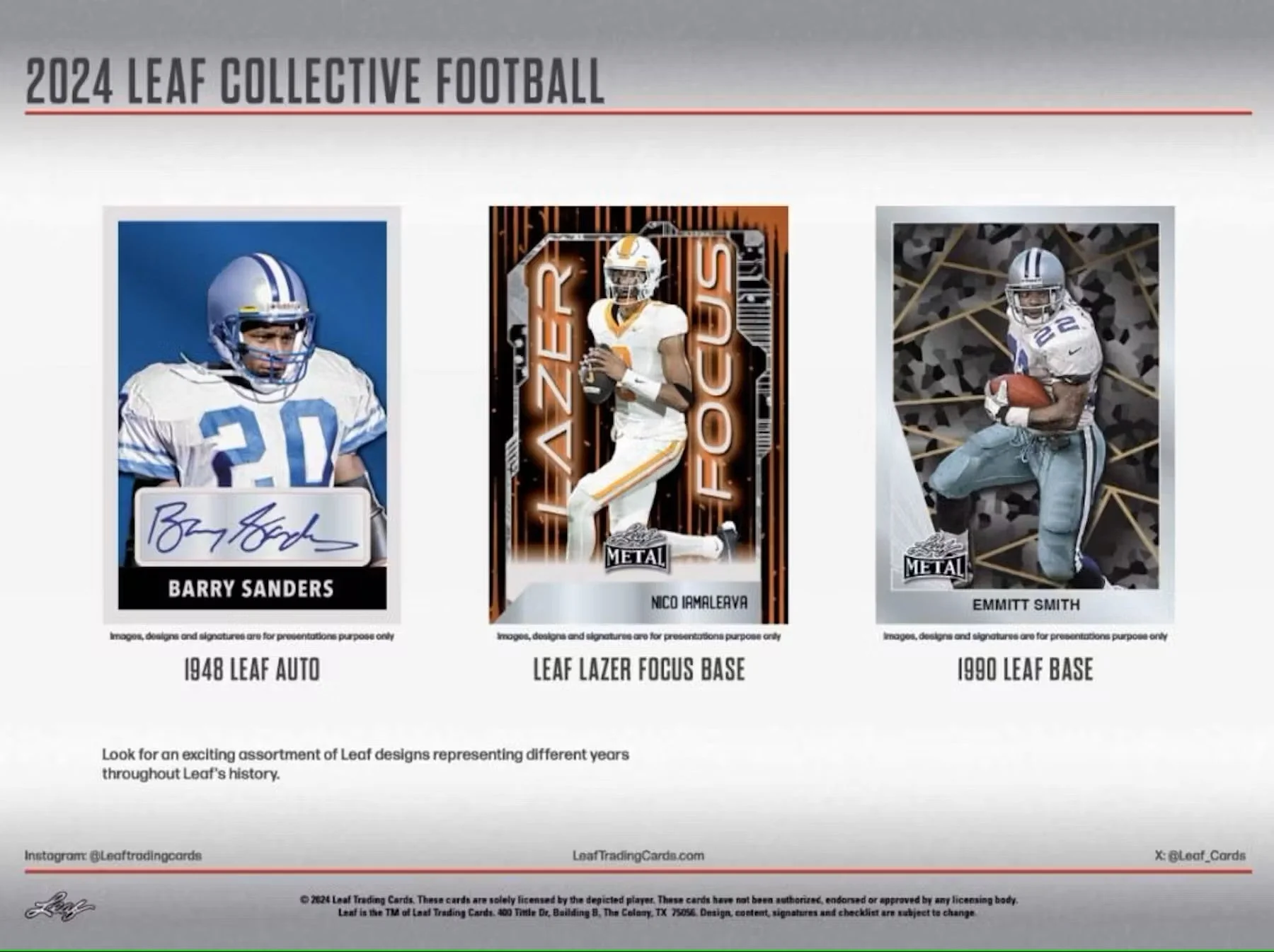 2024 Leaf Collective Football Hobby Jumbo Box - Image 5
