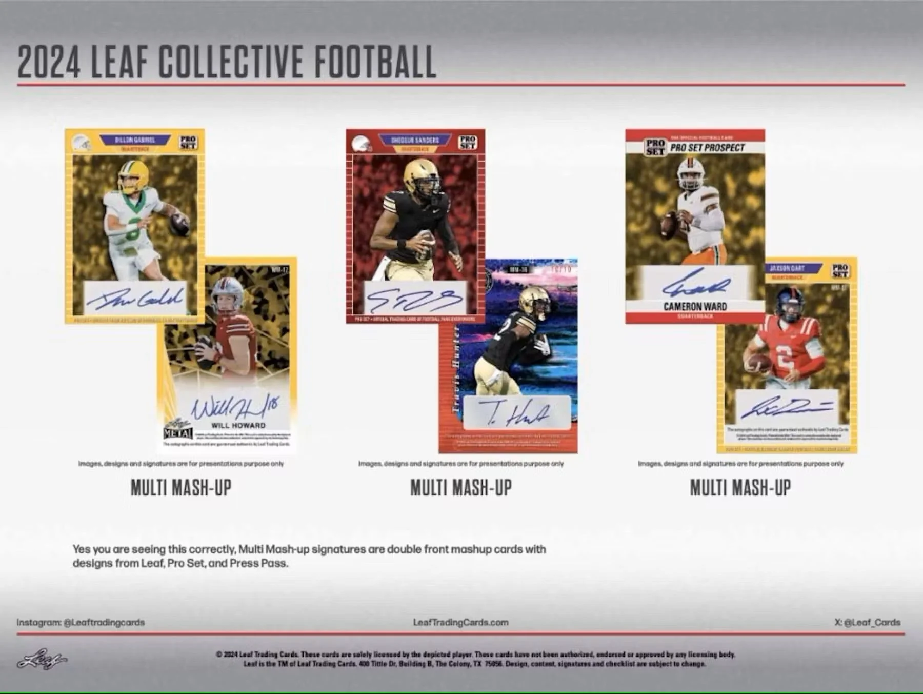 2024 Leaf Collective Football Hobby Jumbo Box - Image 7