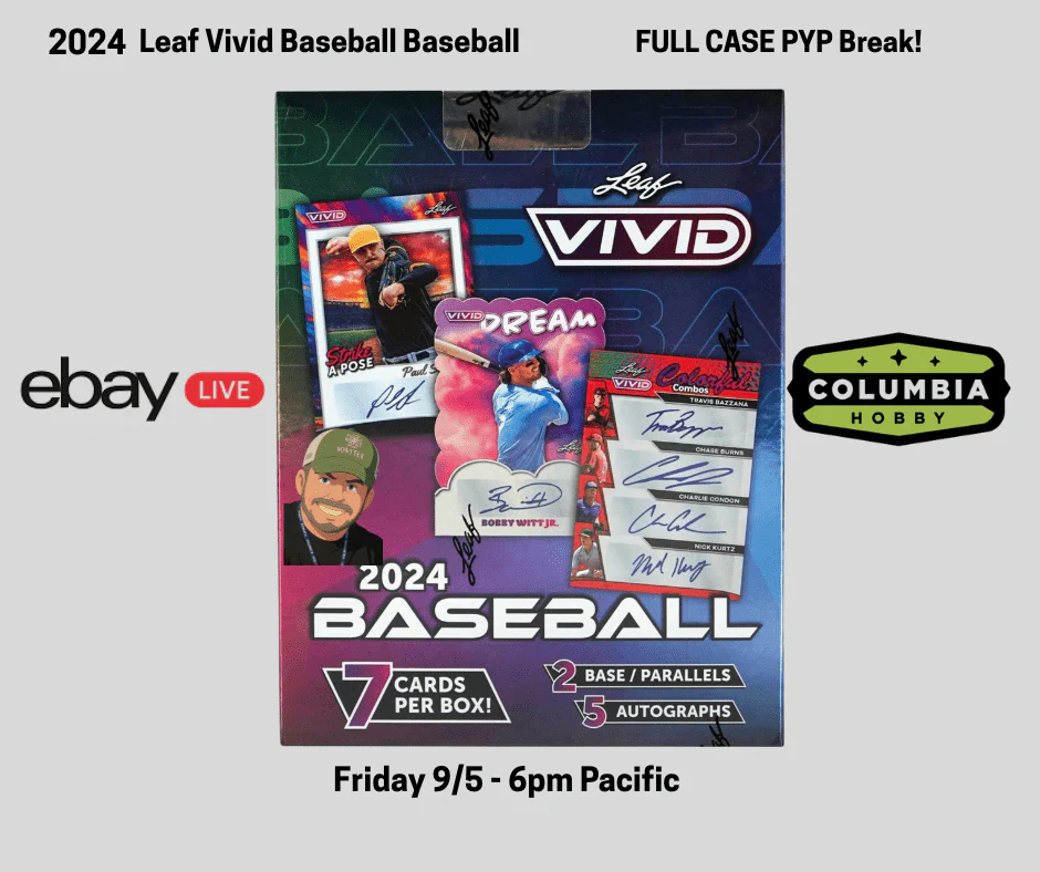 2024 Leaf Vivid Baseball Hobby Box - Image 7