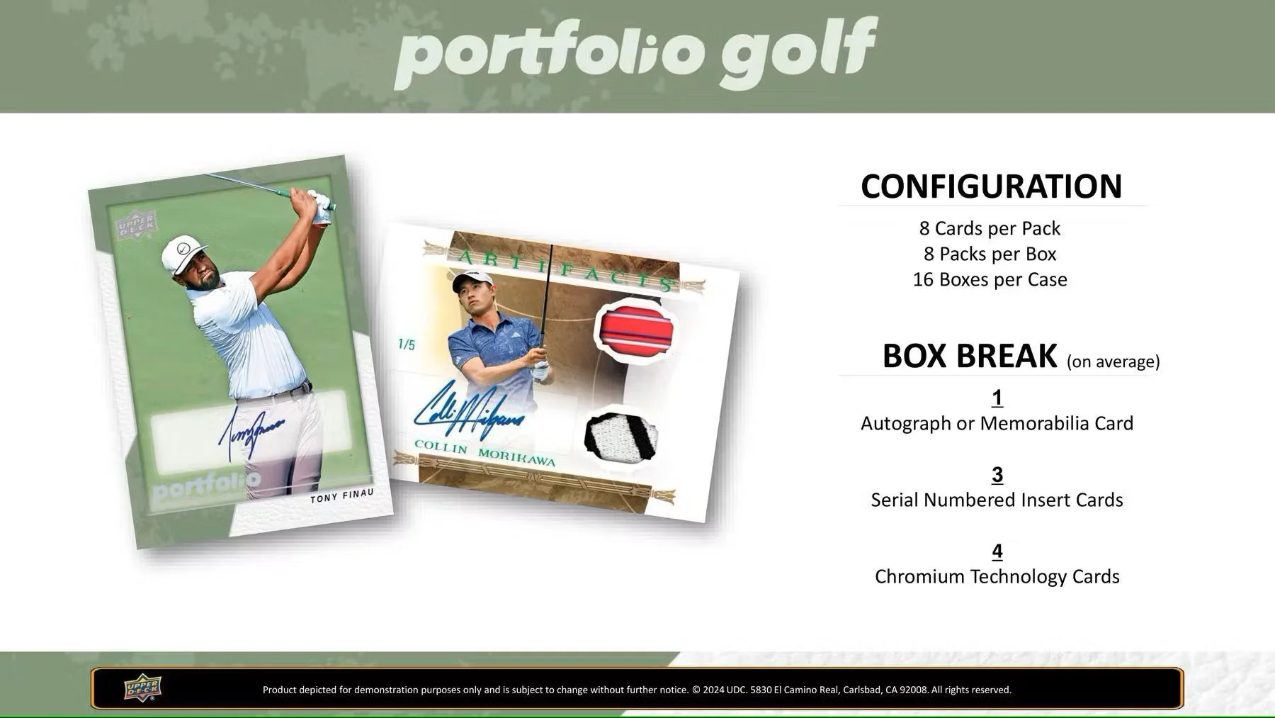 2024 Upper Deck Portfolio Golf Hobby Box - Image 4