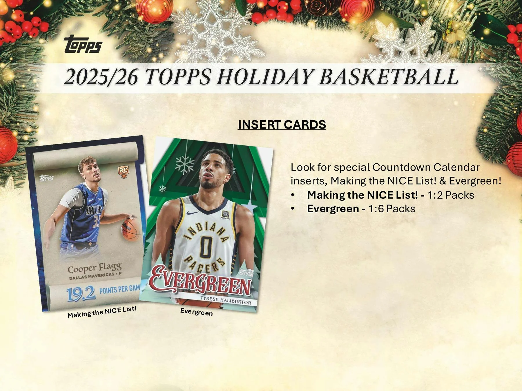 2025-26 Topps Holiday Basketball Countdown Calendar Box | Columbia Sports Cards - Image 4