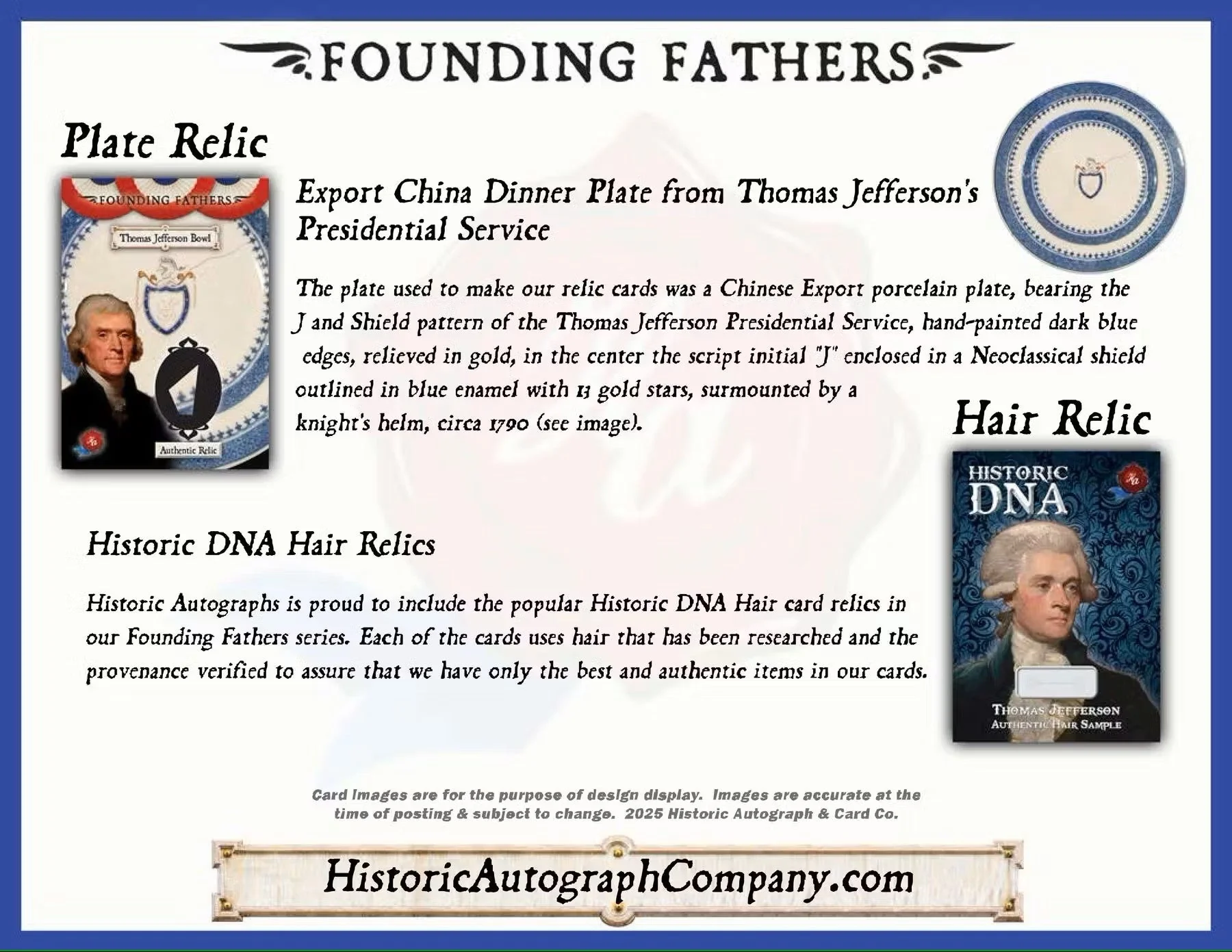 2025 Historic Autographs Founding Fathers Trading Cards Hobby Box - Image 7