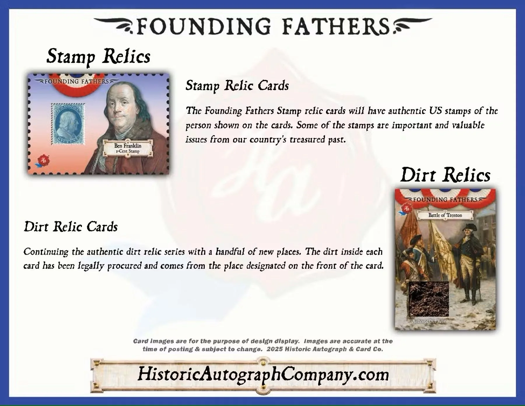 2025 Historic Autographs Founding Fathers Trading Cards Hobby Box - Image 9