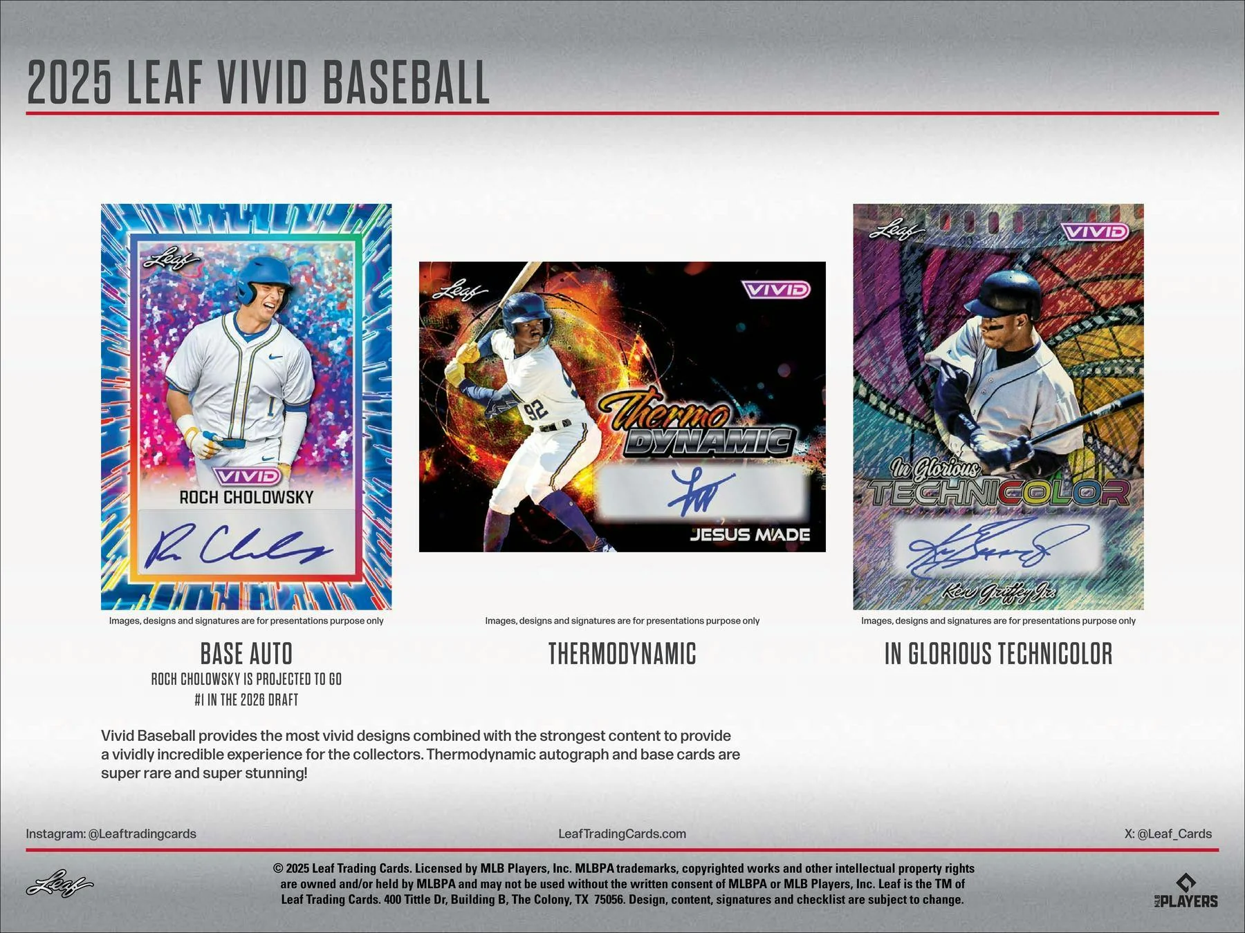 2025 Leaf Vivid Baseball Hobby Jumbo Box | Columbia Sports Cards - Image 3