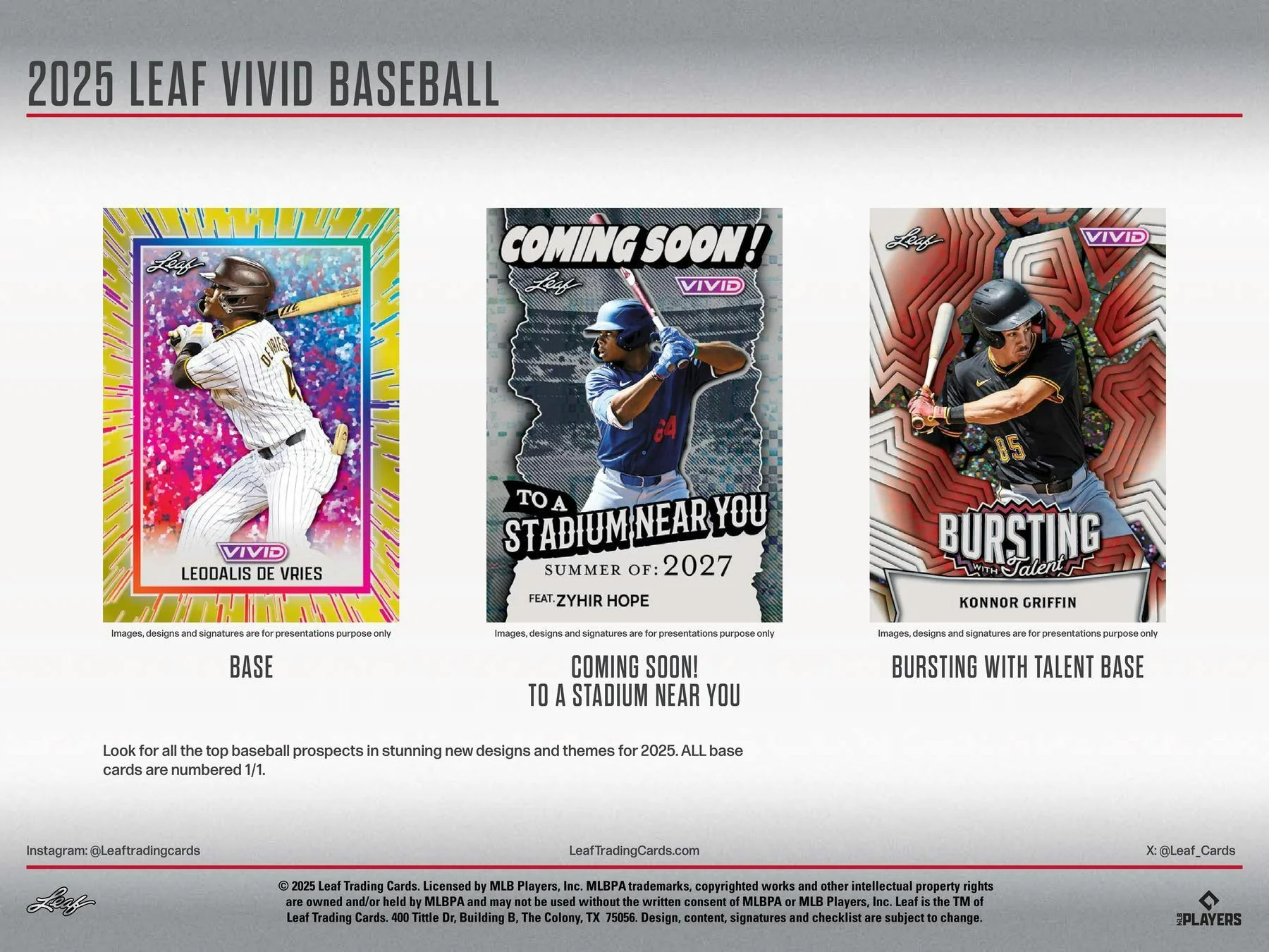 2025 Leaf Vivid Baseball Hobby Jumbo Box | Columbia Sports Cards - Image 4