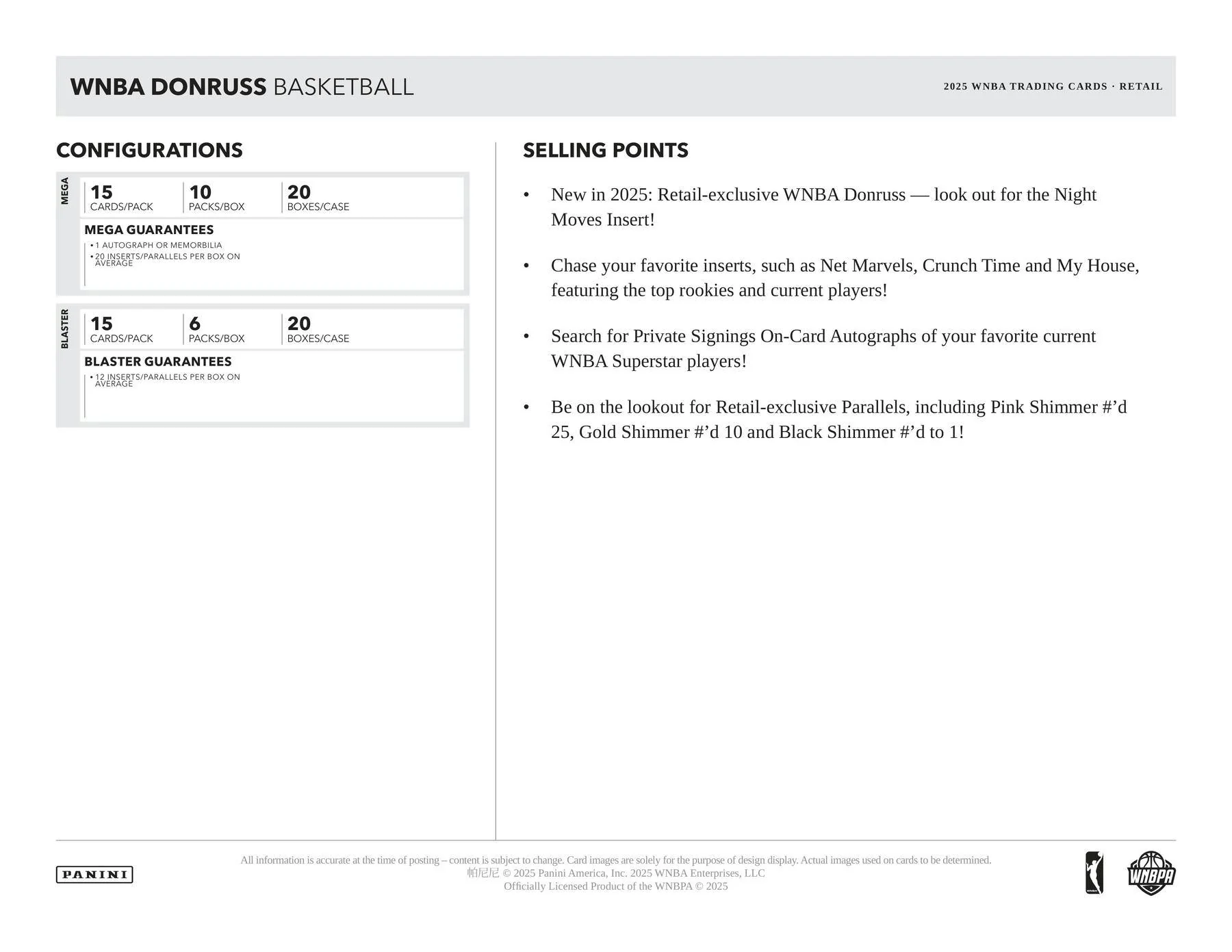 2025 Panini Donruss WNBA Basketball 6-Pack Blaster Box | Columbia Sports Cards - Image 4