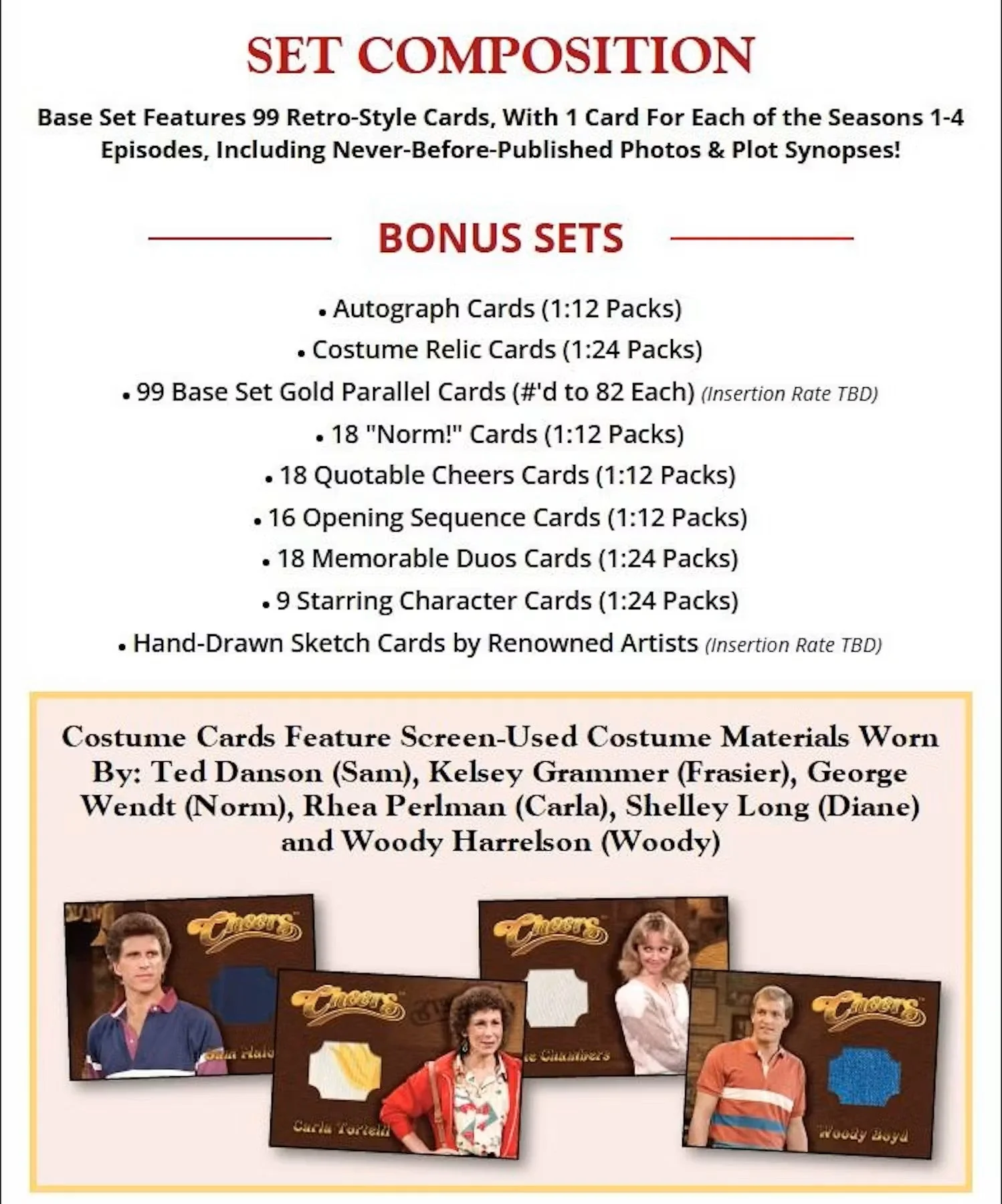 2025 Rittenhouse Cheers Premiere Edition Trading Cards Hobby Box - Image 4