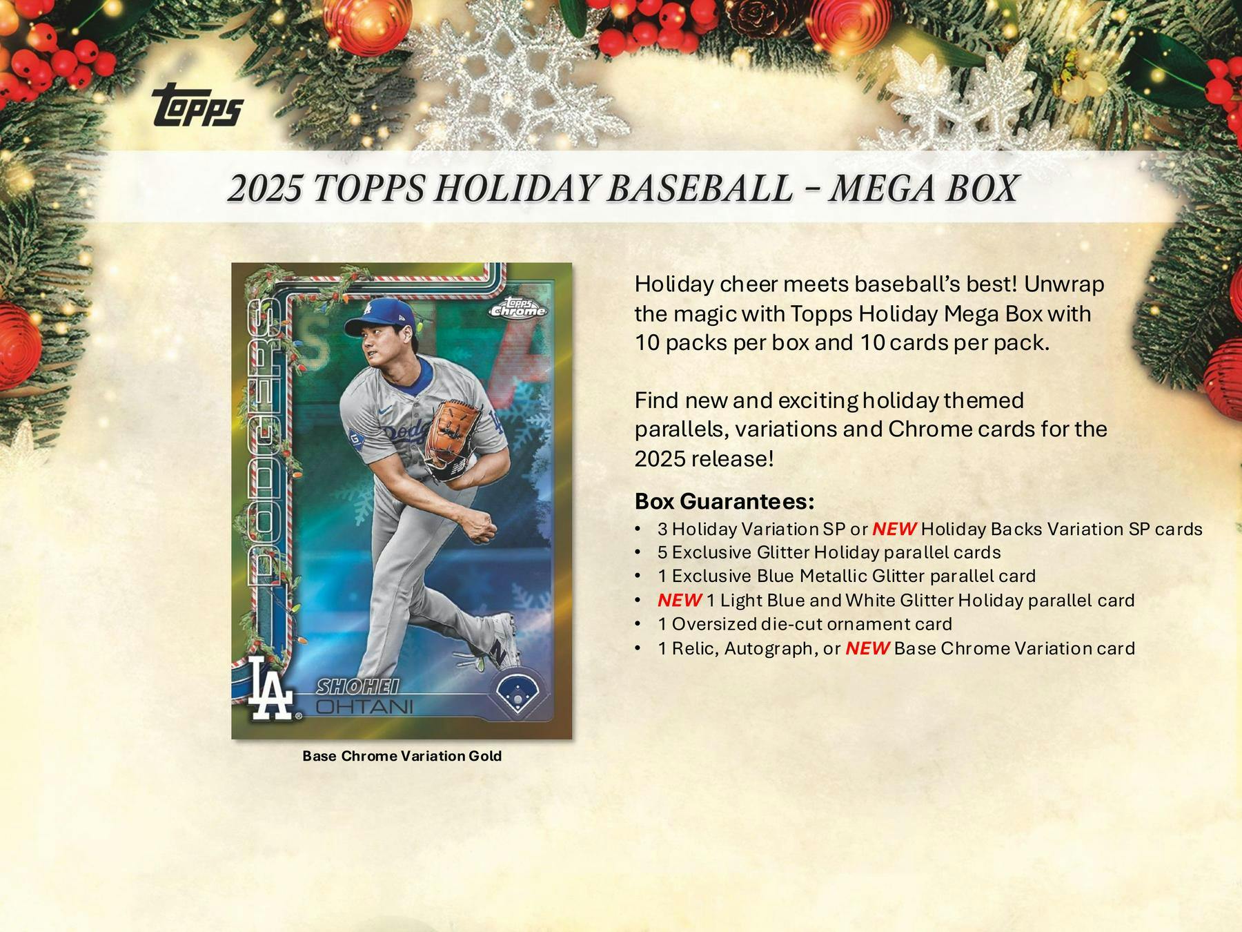 2025 Topps Holiday Baseball Mega Box | Columbia Sports Cards - Image 4