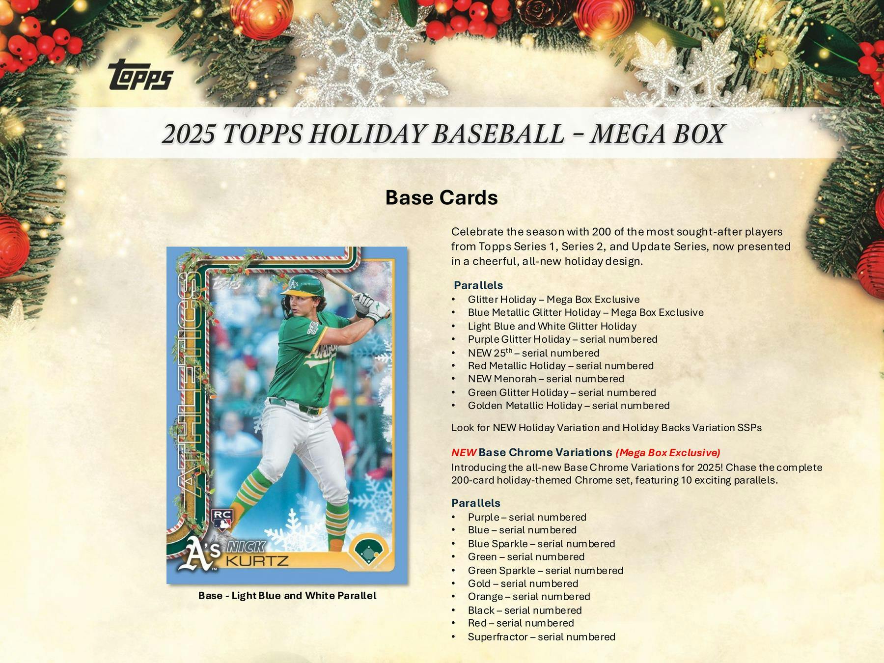 2025 Topps Holiday Baseball Mega Box | Columbia Sports Cards - Image 5