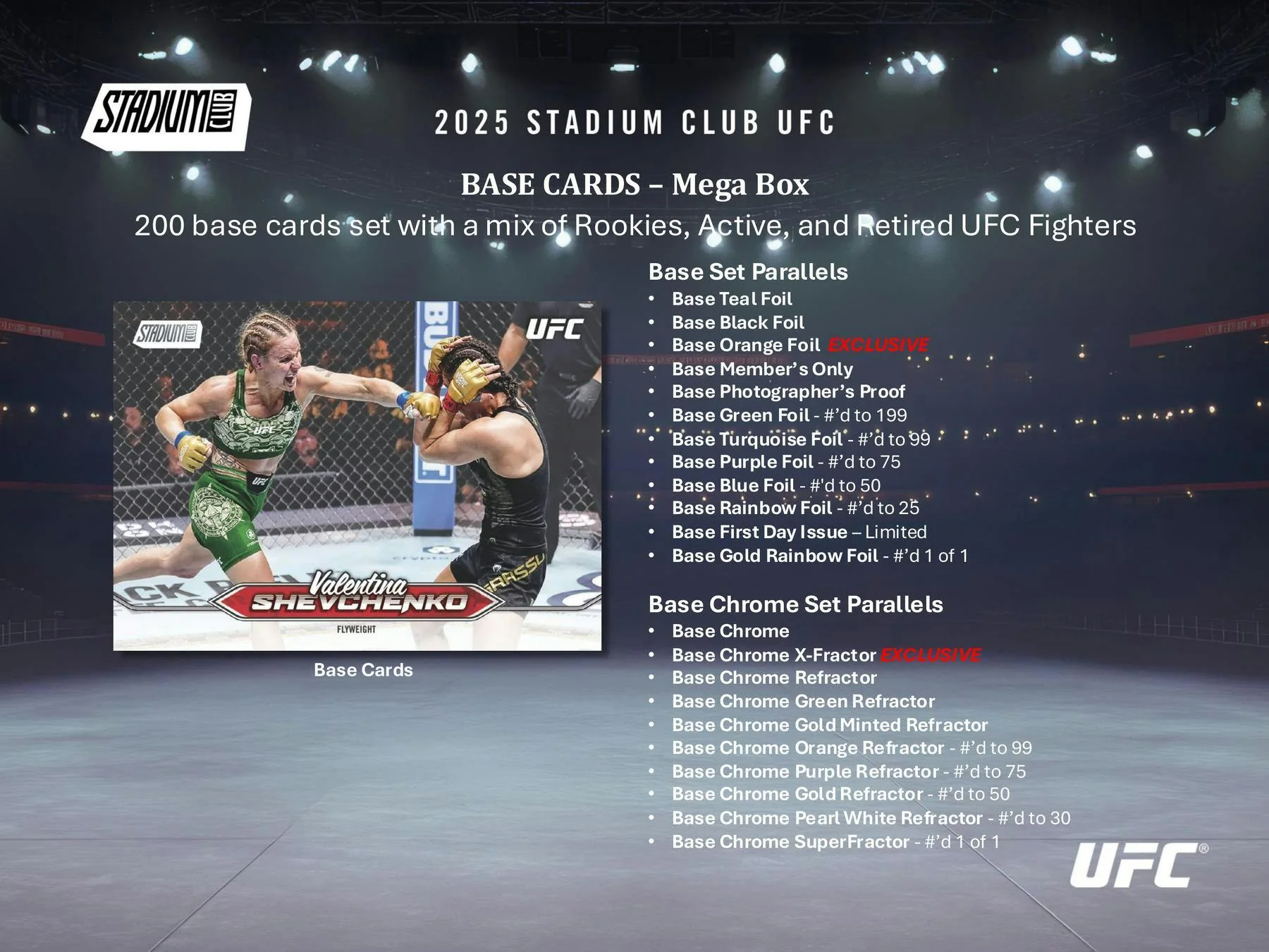 2025 Topps Stadium Club UFC Mega Box | Columbia Sports Cards - Image 3